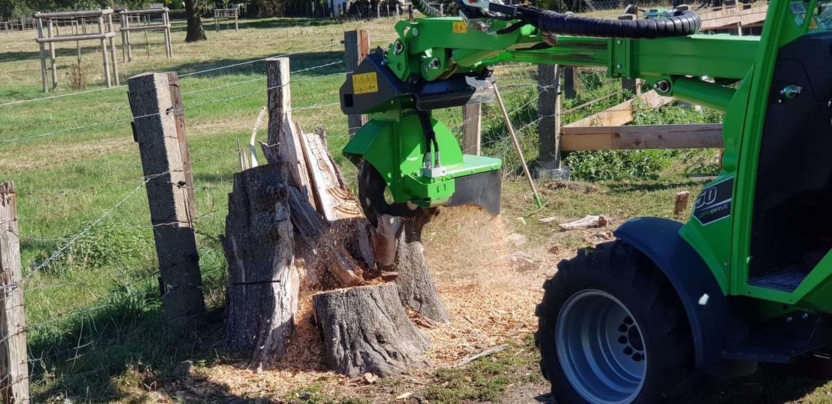 Stubbenfräsen und Wurzeln entfernen